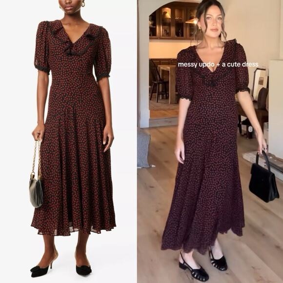 Reformation Evra Dress In Rowan